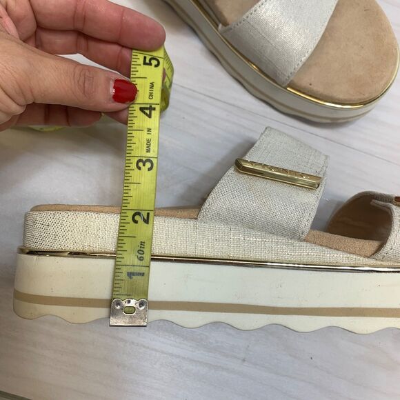 Vionic Womens Brandie Metallic Tip Slip On Sandals Size 11 Platform - Picture 10 of 10